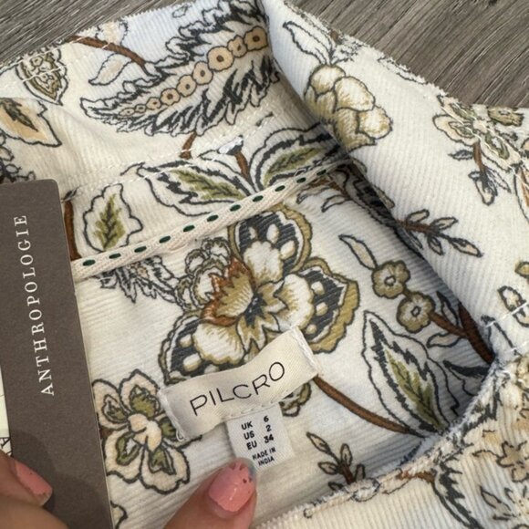 Pilcro Floral Maxi Dress - Cream and Brown - Picture 8 of 9